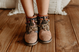 Girls Tribal Boot Cover Ankle Wraps Cuffs