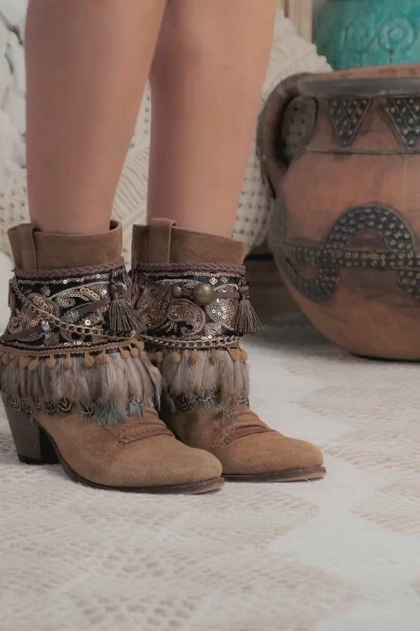 Video Boho Bling Boot Cuffs