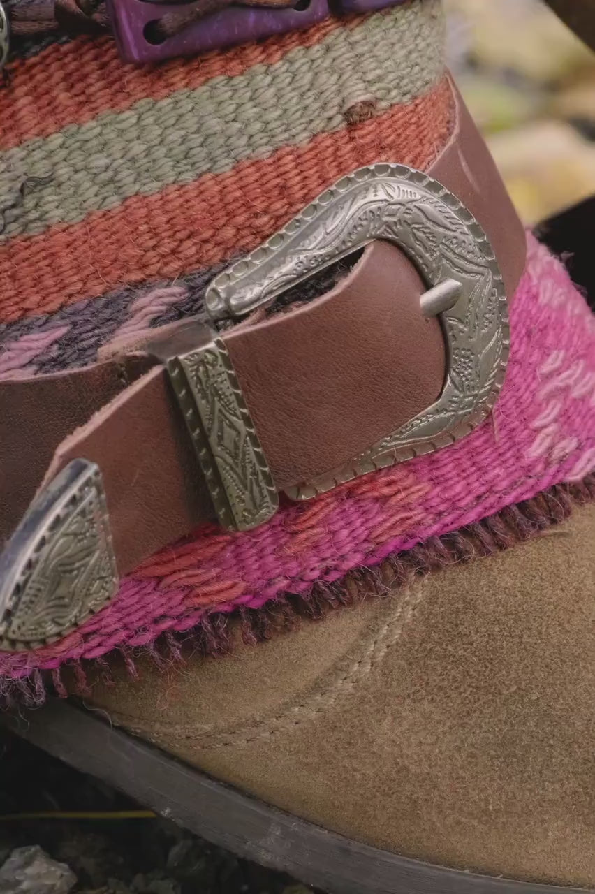 Video Native American Ankle Boot Cuffs