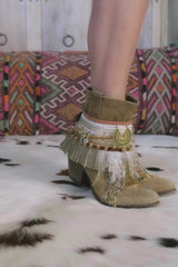 Cubrebotas estilo boho 